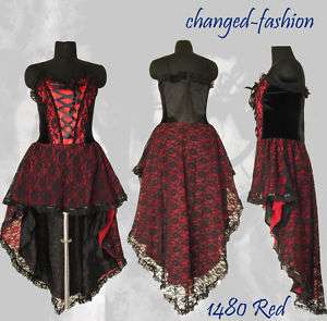 Gothic Corset Dress Red Victorian Sale Free Ship1480S/M  