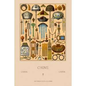  Chinese Ornaments and Talismans   Poster by Auguste 