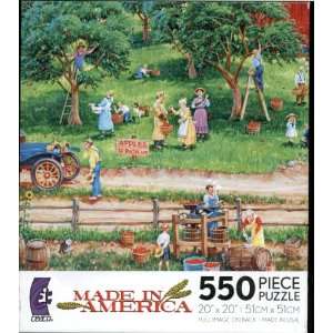   Apple Picking At Orchard   550 Piece Puzzle   Artwork By Bob Pettes