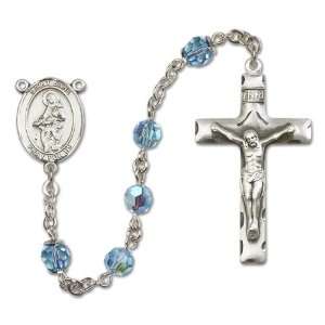  St. Jane of Valois Aqua Rosary Jewelry