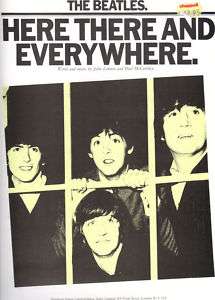 Beatles Here There And Every Reprint UK Sheet Music  