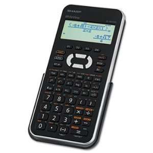 EL W535XBSL Scientific Calculator, 16 Digit x 4 Line LCD, Black/Silver