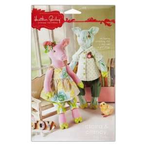  Heather Bailey Claira & Clancy Pig Dolls Pattern By The 