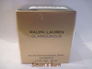 NEW Ralph Lauren GLAMOUROUS Perfume 1.7 oz. 50 ml Natural Spray 