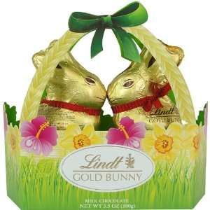 Lindt Swiss Milk Chocolate Gold Bunny Easter Basket  