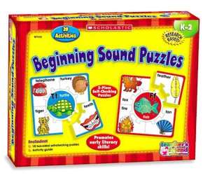   & NOBLE  Beginning Sound Puzzles by Scholastic, Inc., Karen Sevaly