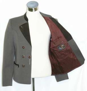 BROWN ~ WOOL Men Alpen GERMAN Hunting Dinner Suit JACKET Coat HORN 