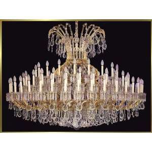 Maria Theresa Chandelier, AR 1644, 100 lights, Satin Gold, 84 wide X 
