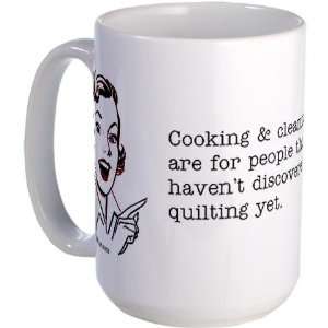  Quilting Hobbies Large Mug by  