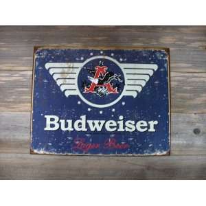   TG1383 in.Budweiser Lager Beerin. Reproduction Sign Toys & Games