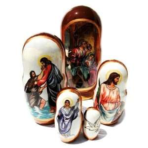  GreatRussianGifts Life of Jesus nesting doll (5 pc) Toys & Games