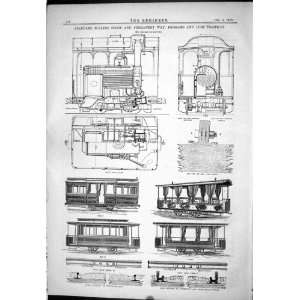   ROLLING STOCK PERMANENT WAY 1879 ENGINEERING BERGAMO LODI TRAMWAY PLAN