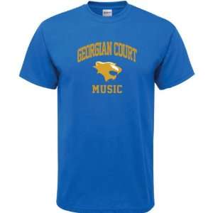   Georgian Court Lions Royal Blue Music Arch T Shirt