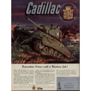   Wartime Job  1945 Cadillac War Bond Ad, A2389 