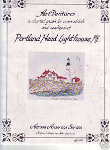 Cross Stitch Portland Head Lighthouse, ME Art Ventures  