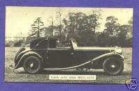 Y4218 RP postcard, Alvis Speed Twenty Coupe, Auto  