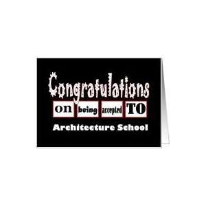 Architecture School   Congratulations   FUNNY Card