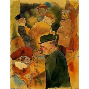  FRAMED oil paintings   George Grosz   24 x 32 inches 