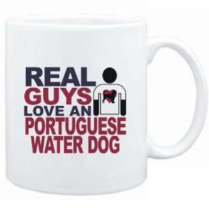    Real guys love a Portuguese Water Dog  Dogs