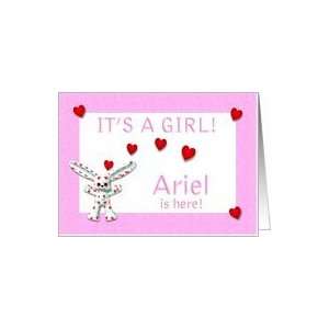  Ariels Birth Announcement (girl) Card Health & Personal 