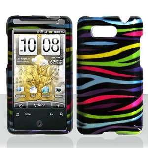  HTC Aria Rainbow Zebra Hard Case Snap on Cover Protector 
