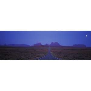 Highway Passing Through an Arid Landscape, Monument Valley 