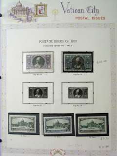 Vatican City POWERFUL Collection On Pages, US$830  