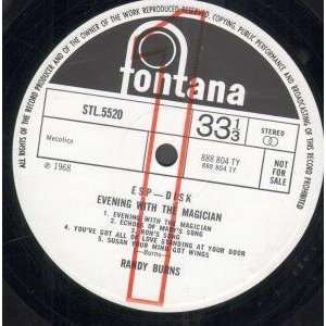   WITH THE MAGICIAN LP (VINYL) UK FONTANA 1968 RANDY BURNS Music