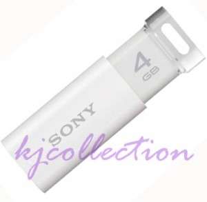 SONY 4GB 4G USB Flash Pen Drive Micro Vault CLICK WHITE  
