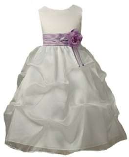  Dreamy New Two Tone Puff Skirt Pageant Flower Girl Dress 2 