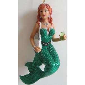  & Gorgeous Soda Irish Mermaid Ornament  StunningLong Red 