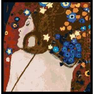 Sea Serpents By Klimt Counted Cross Stitch Kit