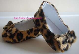 DOLL CLOTHES Fits American Girl Leopard Ballet Flats  