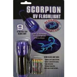  Scorpion Master 9 LED UV Flashlight   Blister Case Pack 12 