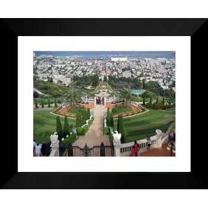  Haifa, Shrine of the Bab Large 15x18 Framed Photography 