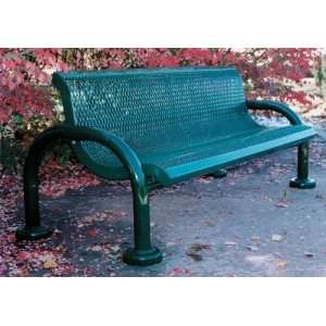  Webcoat Modern Style 6Ft Bench with Contoured Back and Arms 