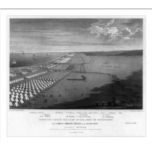  Historic Print (M) Birds eye view, of the camp of the Army 