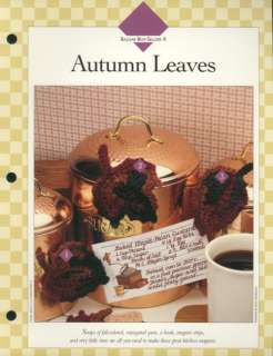 Autumn Leaves Magnets Vanna #9 Bazaar NEW Crochet Pattern Leaflet