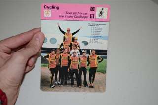 TI Raleigh Team TdF 1977 sportscaster card NOS  