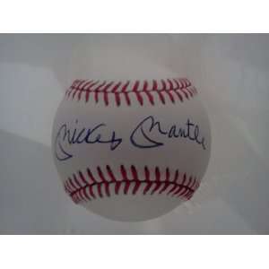  Mickey Mantle Signed Official American League Baseball 