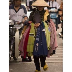  Street Trader, Lady Wearing Conical Hat, Hanoi, Northern 