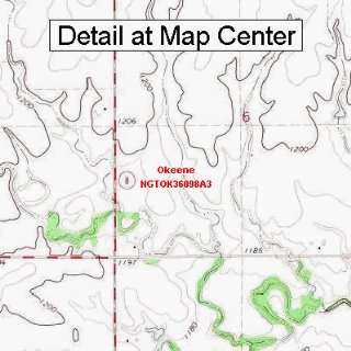  USGS Topographic Quadrangle Map   Okeene, Oklahoma (Folded 