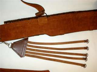   Leather German Bandolier BANDOLEER. Ammunition belt COMBI, 1r (14+18