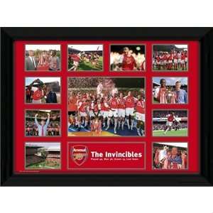  hidden Arsenal 16 x 12 Framed Invincibles Poster Sports 