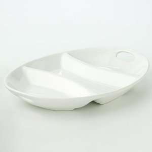  Food Network 3 Section Oval Platter