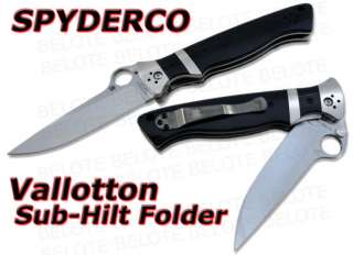 Spyderco Vallotton Sub Hilt Folder NUMBERED C149GP NEW  