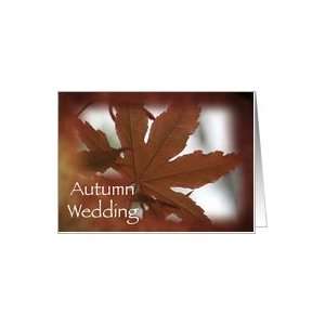  Autumn Wedding   Save the Date Card Health & Personal 