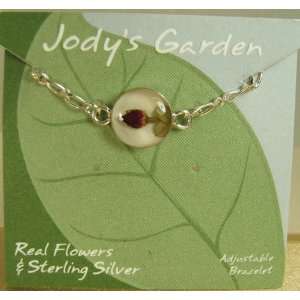   Coyote Jodys Garden Sterling Silver Round Rosebud Bracelet Jewelry