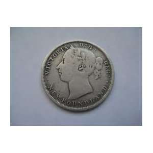  1882 H Newfoundland Silver 20 Cent Piece    Very Good/Fine 
