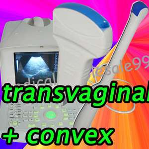 Portable Ultrasound Scanner machine Transvaginal + convex probe two 
